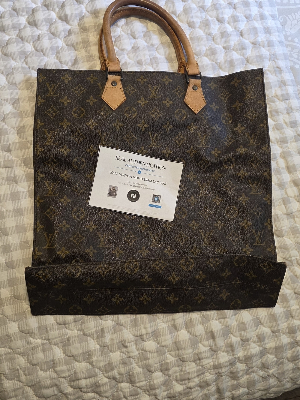 Authentic Louis Vuitton Sac Plat Tote